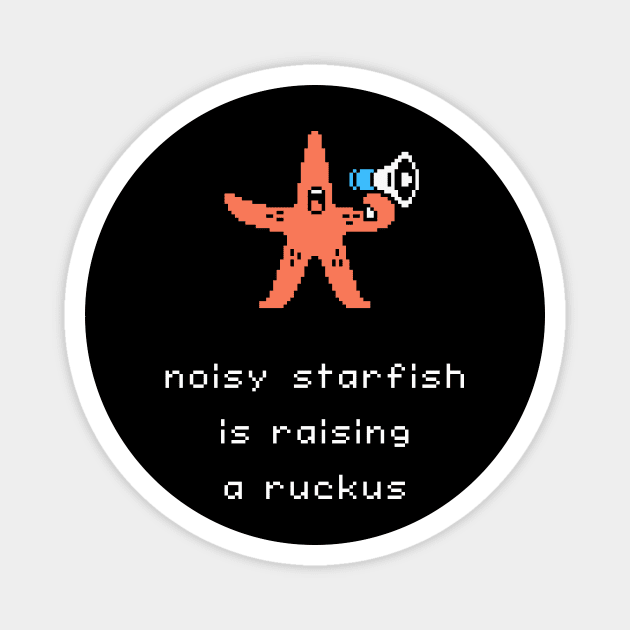 Unlikely Monsters - Noisy Starfish Magnet by knitetgantt